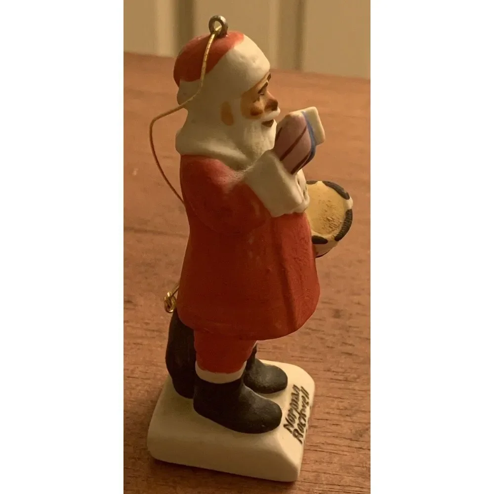 Vintage Norman Rockwell Dave Grossman 1979‎ DRUM FOR TOMMY SANTA ORNAMENT